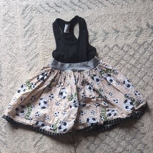 Kpea Black Dress with Soccer Print Dress